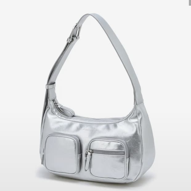 질바이질스튜어트 숄더백 실버