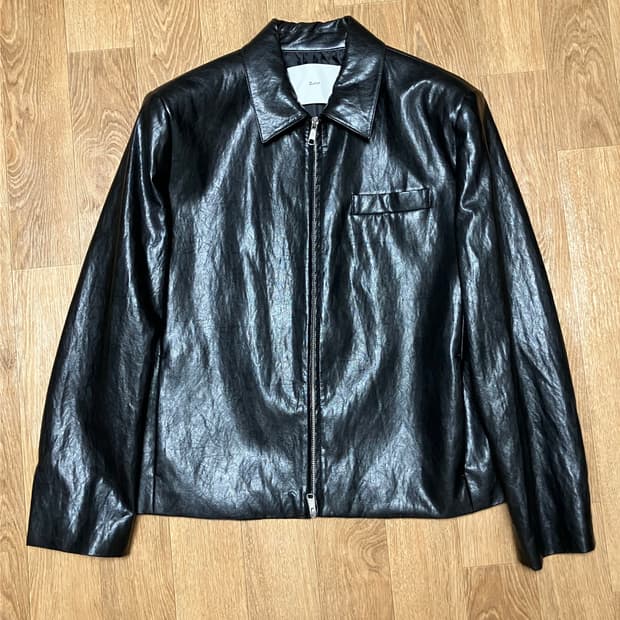 던스트 유니섹스 레더 자켓 블랙