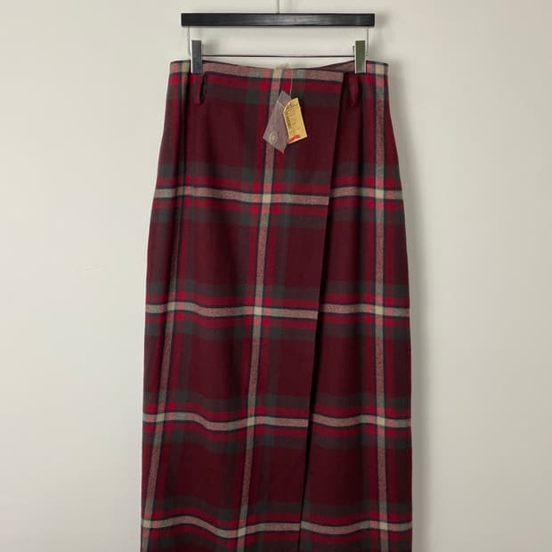 빈티지 EDDIE BAUER 레이어드 울 맥시 스커트