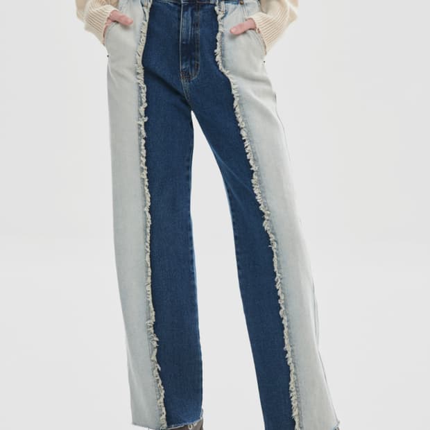 게이트리스 센터 데님 팬츠