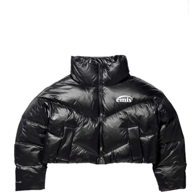 Emis 덕다운 크롭패딩 S