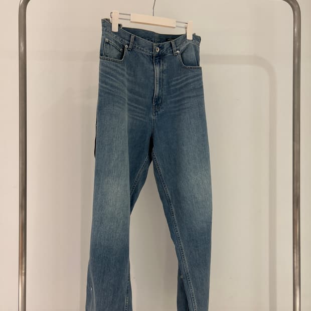 old park zip baggy jeans large