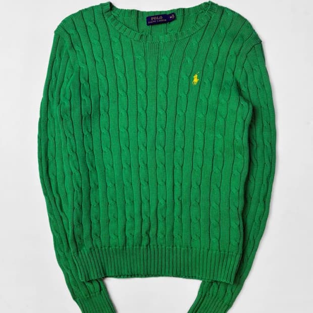 폴로 랄프로렌 꽈배기 코튼 포니 로고 니트 PN5335