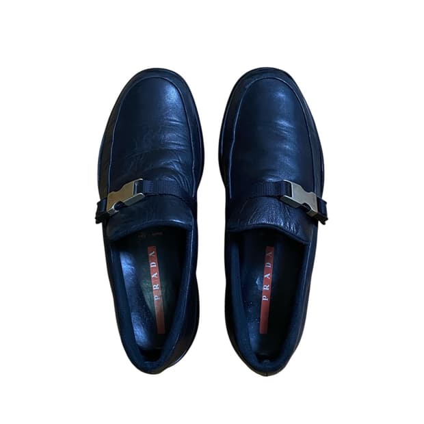 90’s Prada Sport buckle loafer