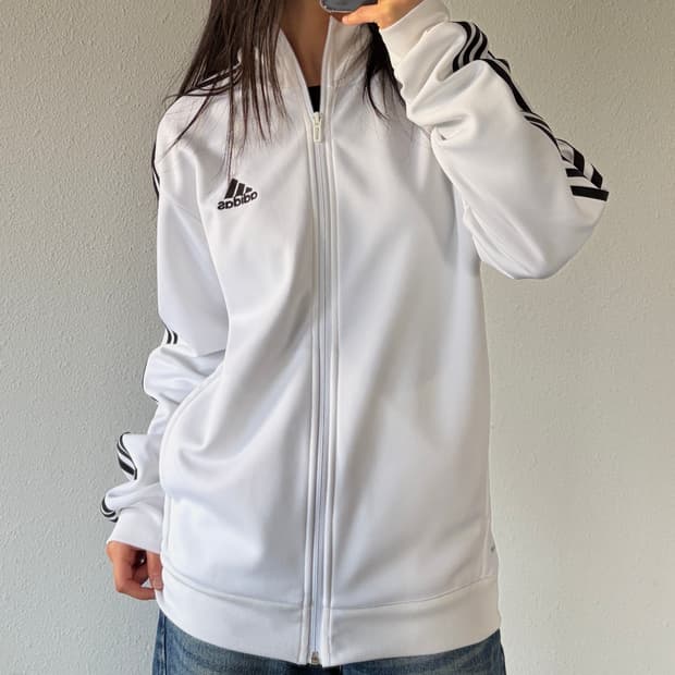 [S]아디다스 클래식 화이트 트랙탑 져지