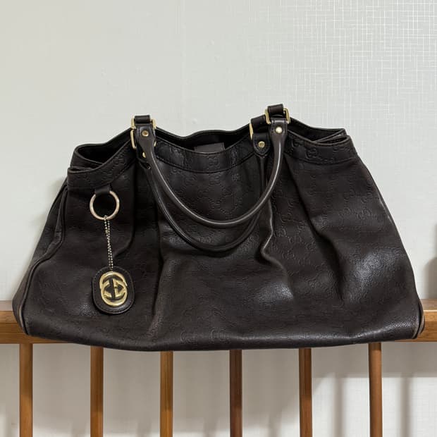 구찌 시마 토트백 라지