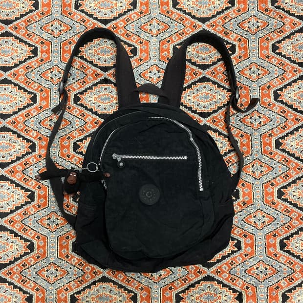 키플링 블랙 백팩