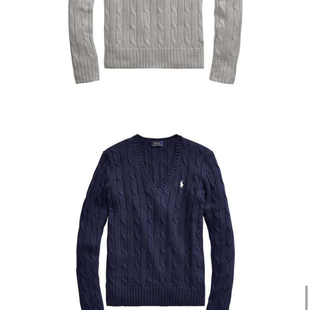 폴로 랄프로렌 블랙 꽈베기 니트