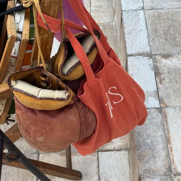 TVS 더빌리지샵 미니 패브릭 백