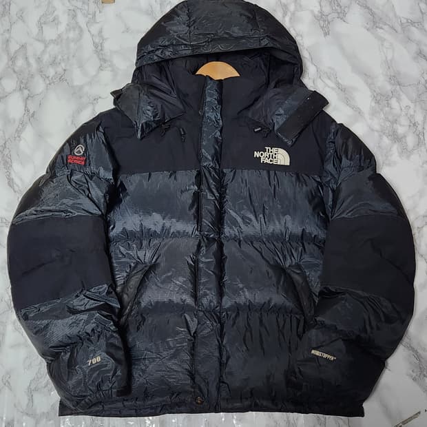 노스페이스 700 눕시 윈드스토퍼 패딩 블랙 자켓