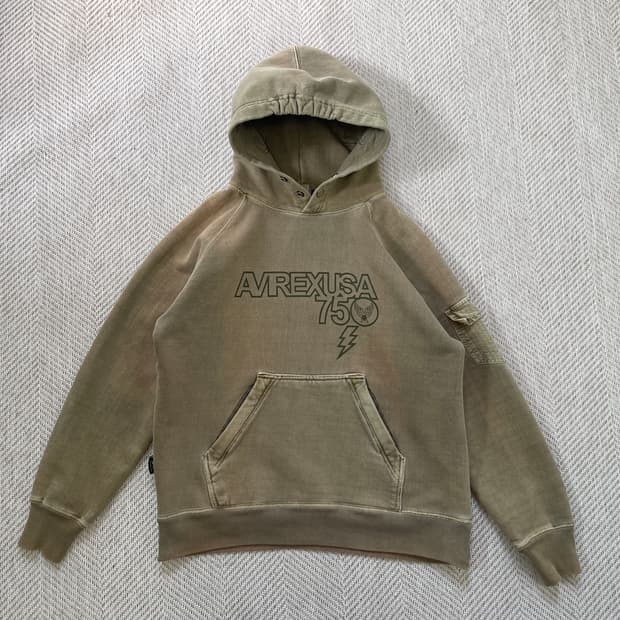아비렉스 NY10018 후드 스웻 