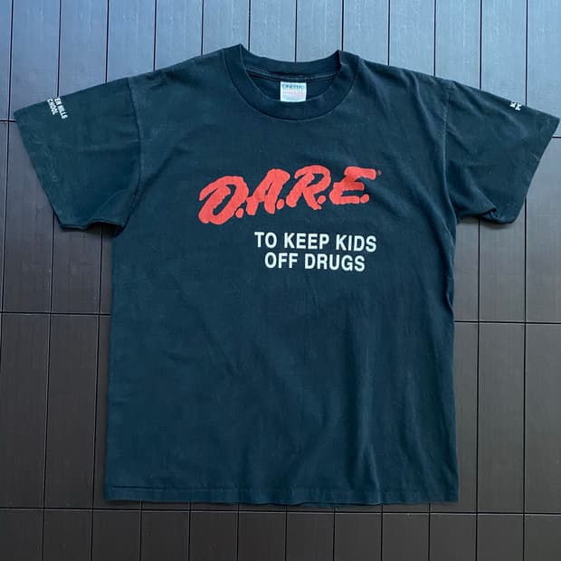 (L) 90s 빈티지 DARE 티셔츠