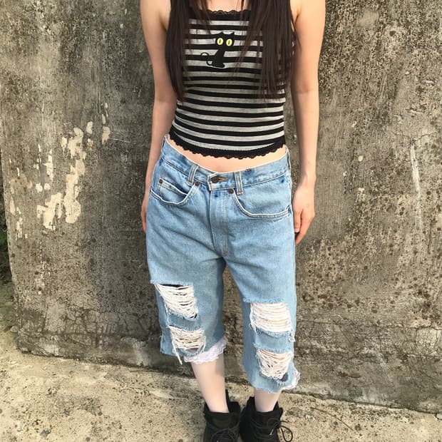 vintage cat sleeveless