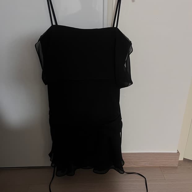 페인오어플레져 메리쉬폰드레스 블랙 스몰
