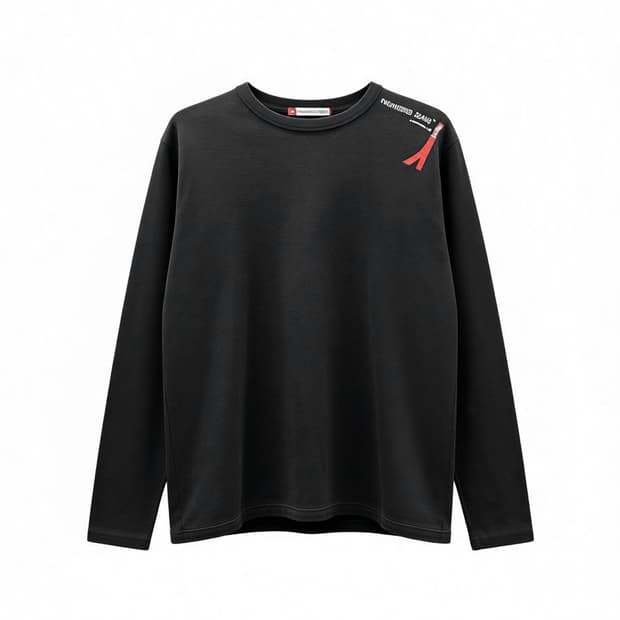 리바이스 엔지니어드 롱슬리브 D링 시그니처 디테일 블랙