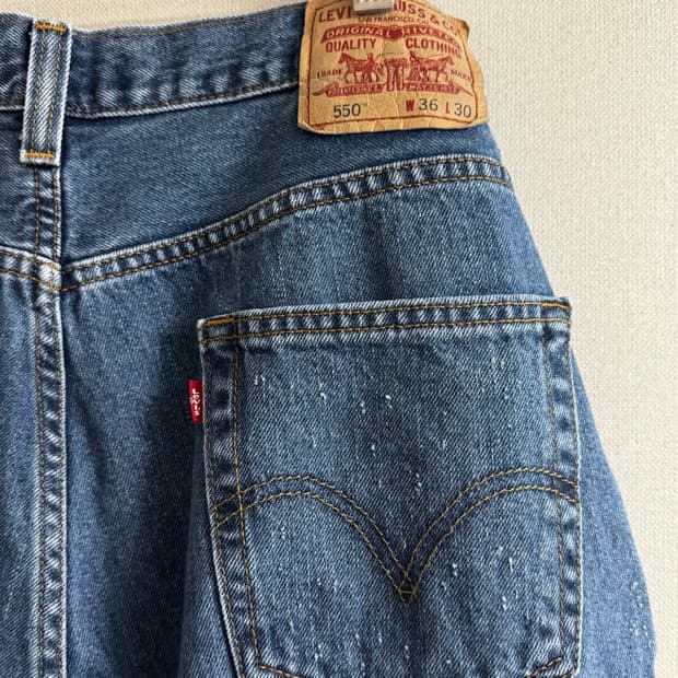 00s LEVIS 리바이스 중청 워싱 데님 청바지 34