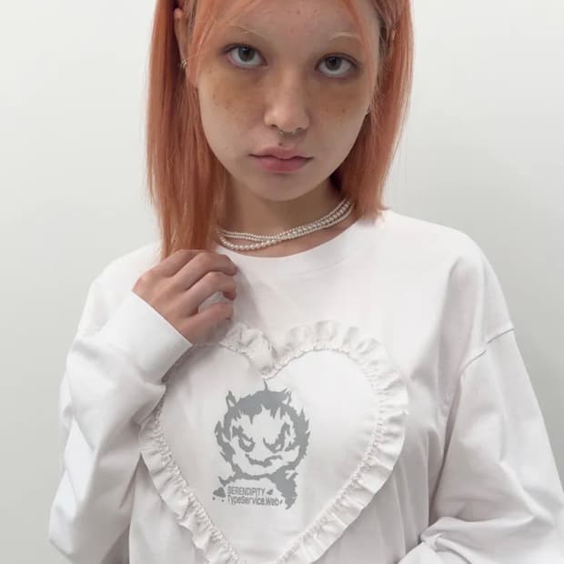 타입서비스 Edge Heart Top [White]