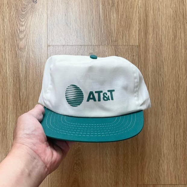 국내 유일 80s Made USA at&t 빈티지 투톤 볼캡 모자 1