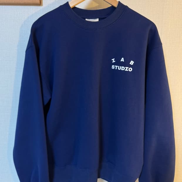 [M]아이앱 스튜디오 오리지널 스웨트셔츠 맨투맨 네이비