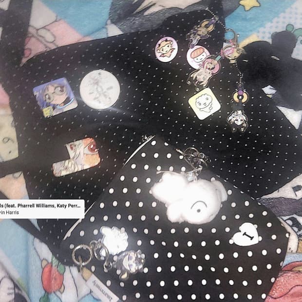 아이썸머리 코이 크로스백 슬로피파이 도트 코듀로이 가방