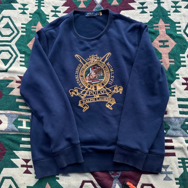 폴로 랄프로렌 인크루즈 플리스 맨투맨 xxl