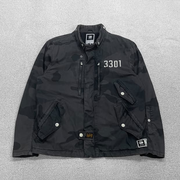 G-Star Raw 밀리터리 카모 포켓 자켓