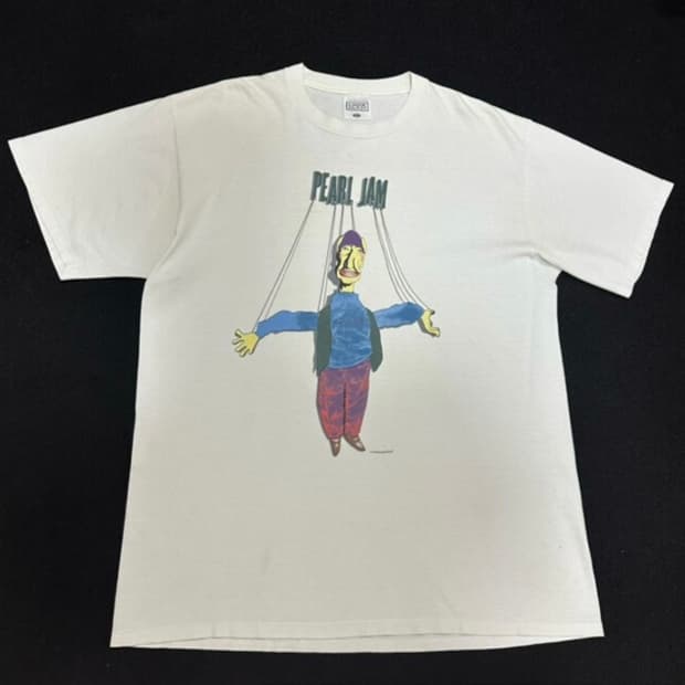 빈티지 90s Pearl Jam 티셔츠