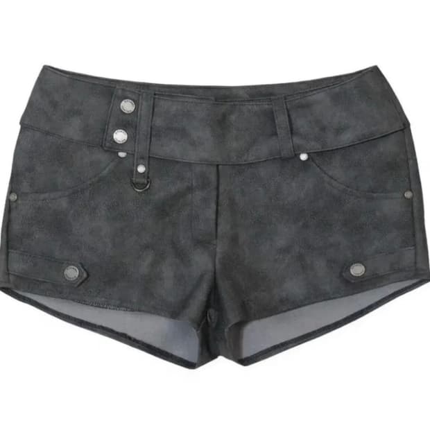 보헤미안 서울 모터사이클 레더 숏츠 쇼룸 !!한정판!! 그레이
