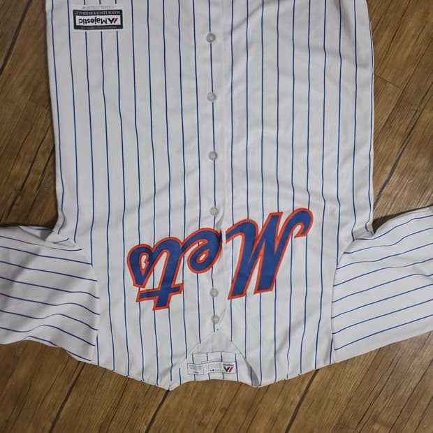 Majestic Mets 야구 져지 M