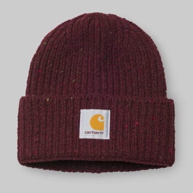 Carhartt 칼하트 앵글리스틱 비니 버건디