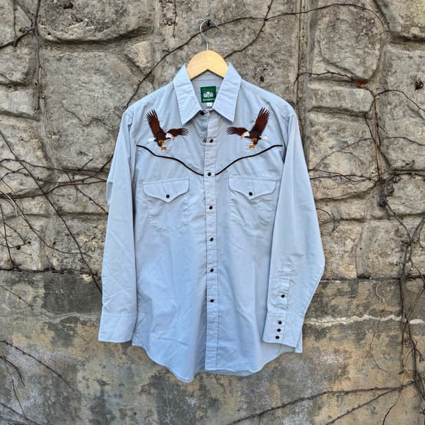 80~90s rock creek ranch 빈티지 자수 웨스턴 셔츠