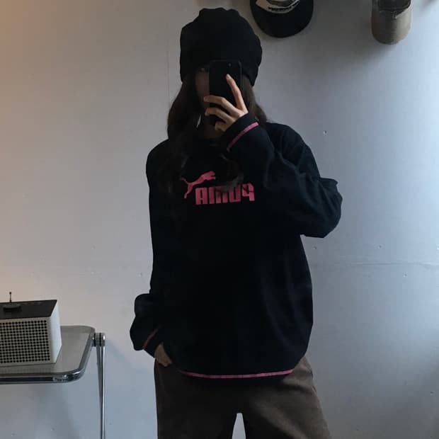 퓨마 프린팅 롱슬리브