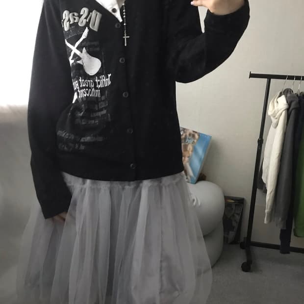 일본빈티지 레이어드 가디건