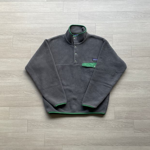 파타고니아 신칠라 그레이 그린 플리스 patagonia