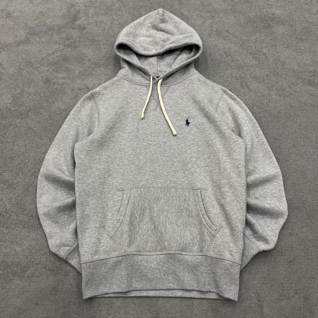 S 폴로 랄프로렌 그레이 기모 후드티