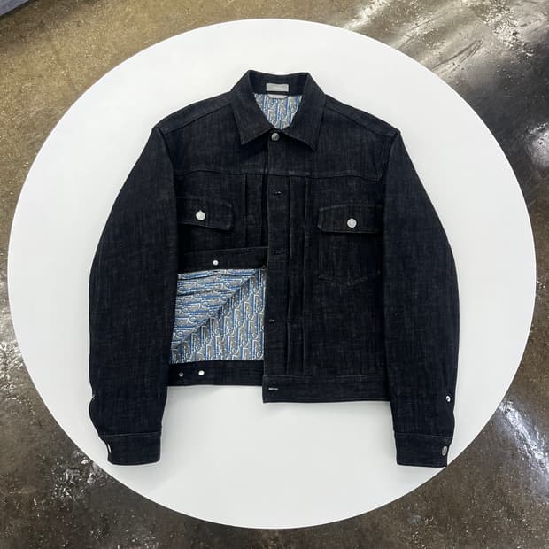 디올 오블리크 청자켓 [44사이즈]