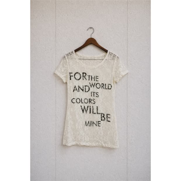 화이트 빈티지 티셔츠