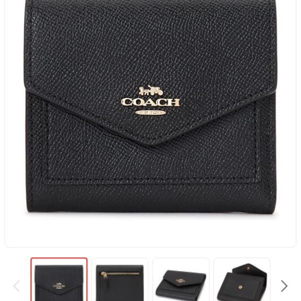 코치 Coach 블랙 플랩 지갑 빈티지