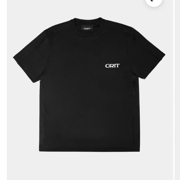 (grit) synt t-shirt black (L)