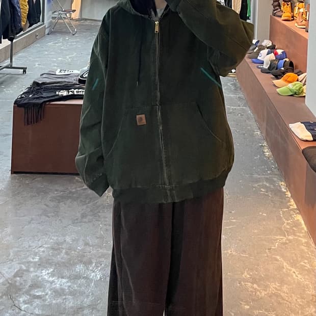 칼하트 카키 액티브 자켓 H1049