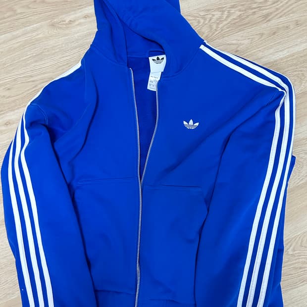 아디다스 후드집업 로얄블루