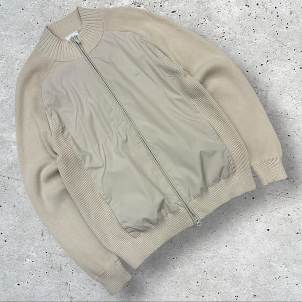 [4] Lacoste 라코스테 니트 집업 가디건 베이지 D138