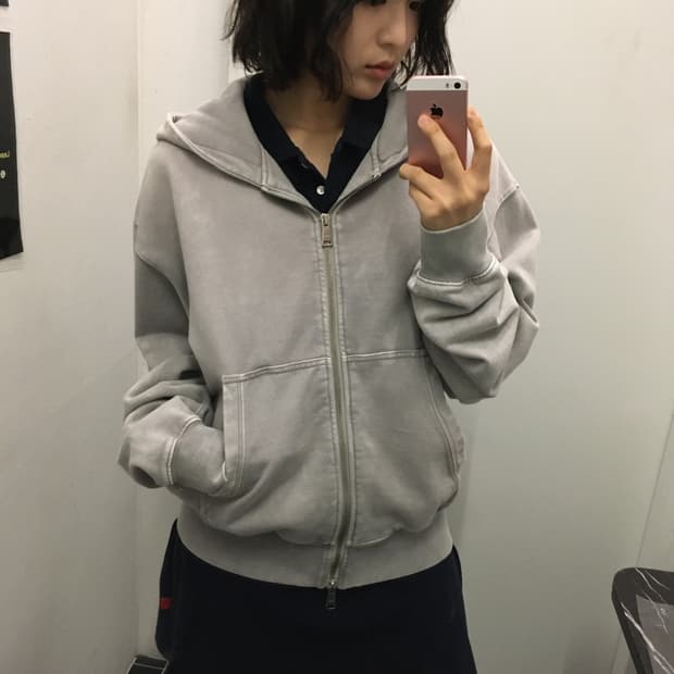 쿠어 가먼트 다잉 후드집업