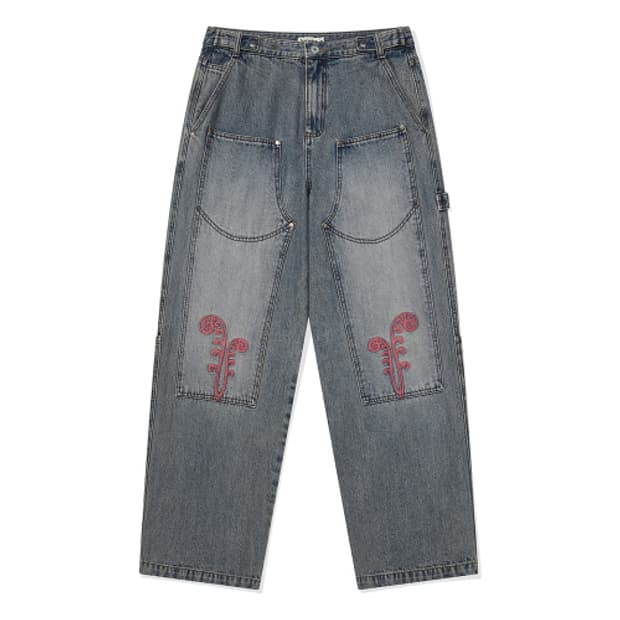 (01) karactor ptery double knee pants