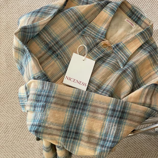 NICENESS 나이스네스 TOMMY 셔츠 베이지 L