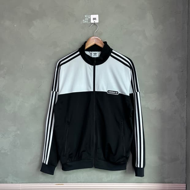 아디다스 신형 파어이버드 져지 트랙탑 오레오 화이트 흰검
