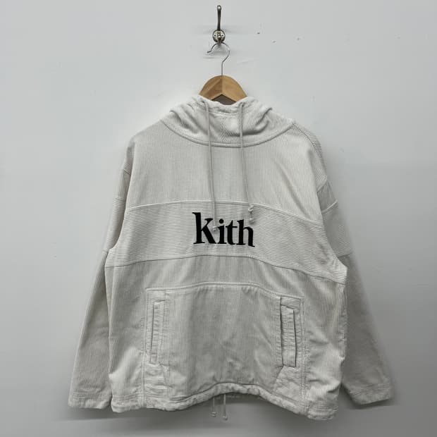 Kith 코듀로이 후드 아노락 아이보리 남m
