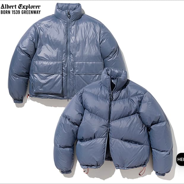 유니폼브릿지 덕다운자켓 패딩 XL 세미 오버핏 105 110