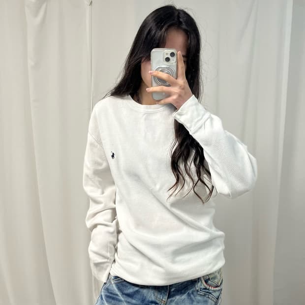 Polo White Waffle Knit