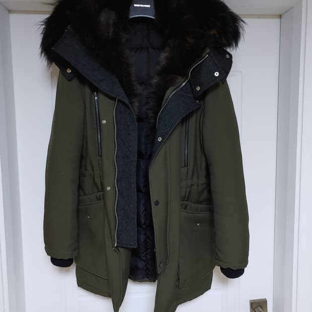 시스템옴므 폭스퍼 라쿤퍼 패딩 팝니다